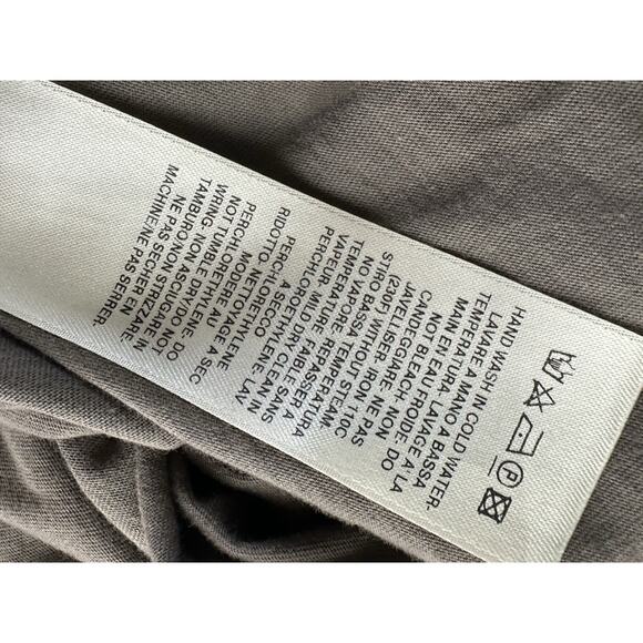 rick owens lico S/S 24 Dust RU01D3265-JA gray short sleeve shirt Size S - Picture 11 of 13